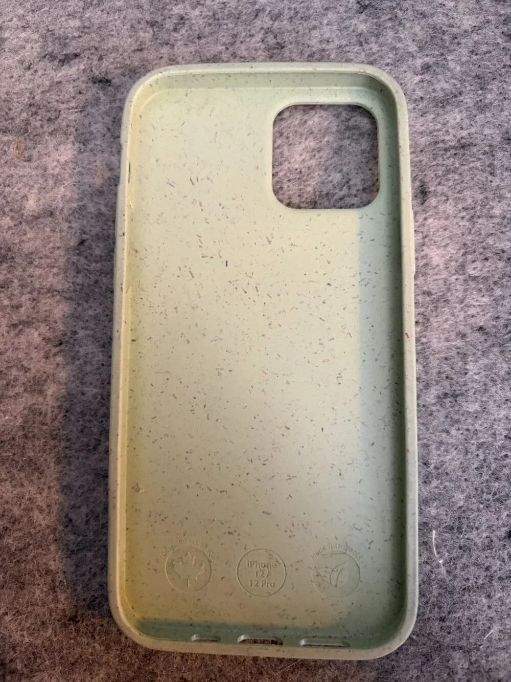 iPhone 12/12 Pro Sage Green Knit Nook Phone Case